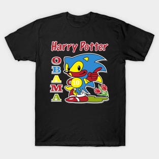 Sonic Harry Potter Obama T-Shirt